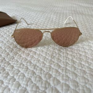 Rose Gold Aviator RayBans